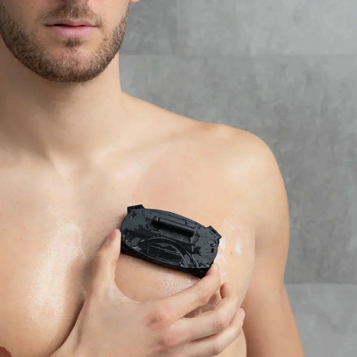 Unisex Rygbarberingsværktøj med Langt Håndtag og Dobbeltknive