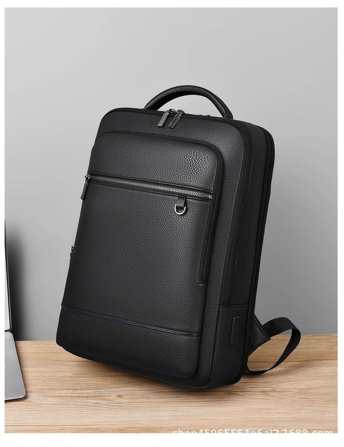Unisex Rygsæk Med USB-Port Til Bærbar Computer - Rummelig Og Stilfuld Design