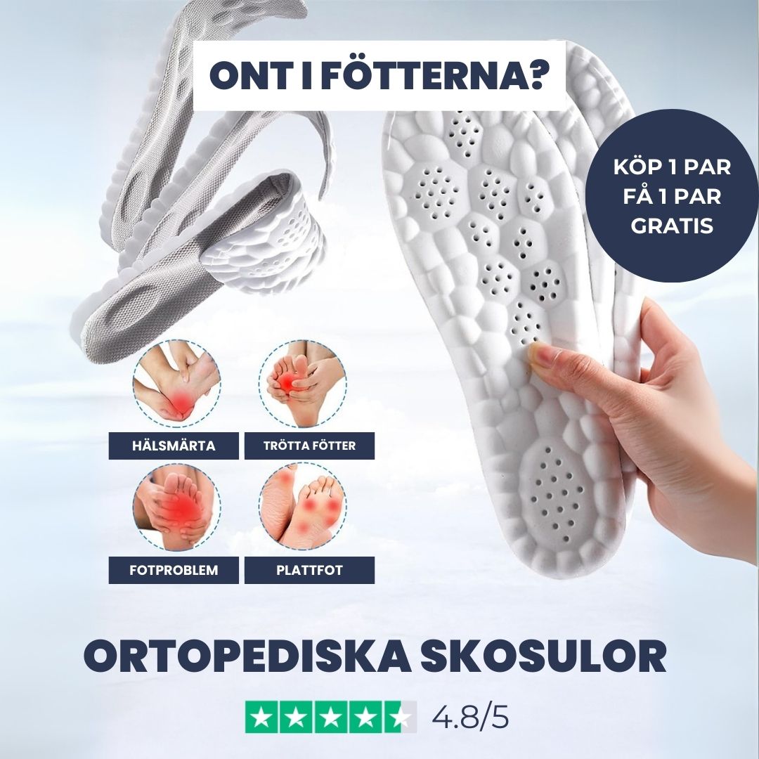 Unisex Skosåler Med Svangstøtte Til Komfortabel Gåoplevelse