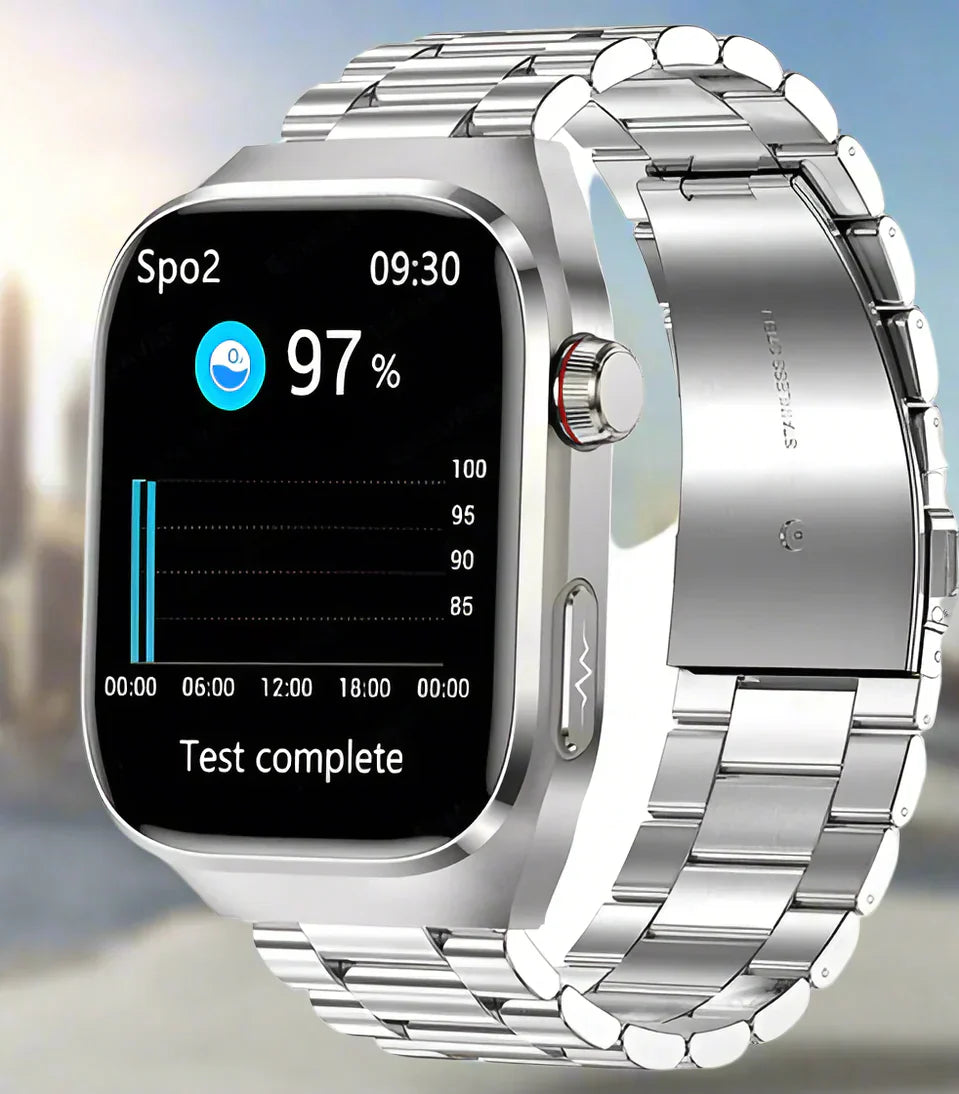 Unisex Smartwatch Med EKG Overvågning og AMOLED-Skærm