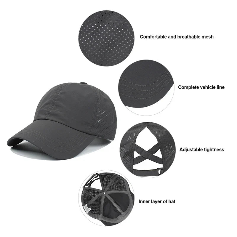 Unisex Sports Baseballkasket med Justerbart Design