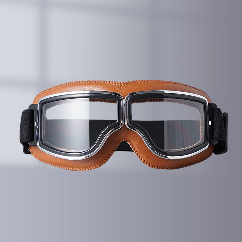 Unisex Vintage Motorcykelbriller Retro Pilot Stil