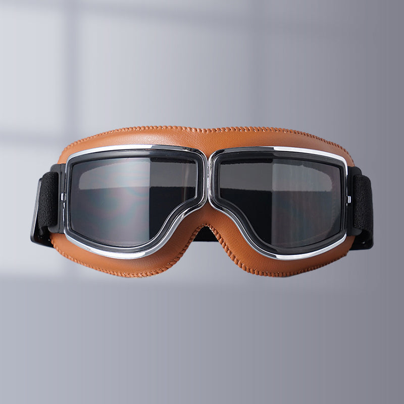 Unisex Vintage Motorcykelbriller Retro Pilot Stil
