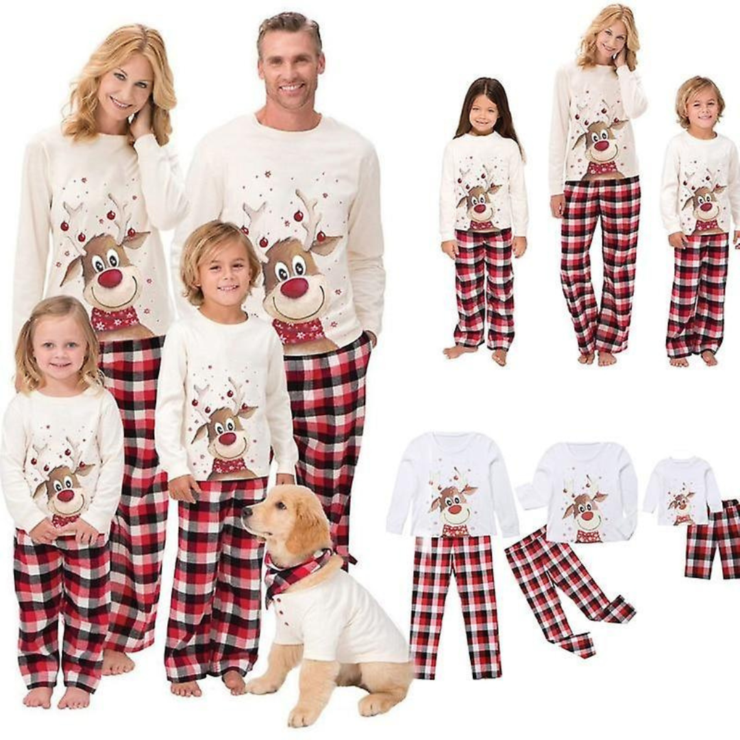 Hyggesættet til Matching Julepyjamas for Familien