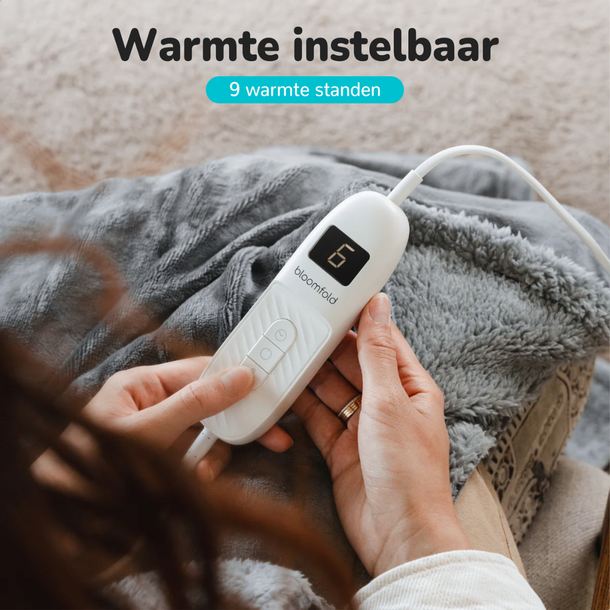 Elektrisk filt 180 x 160 cm – värmefilt för hemmet