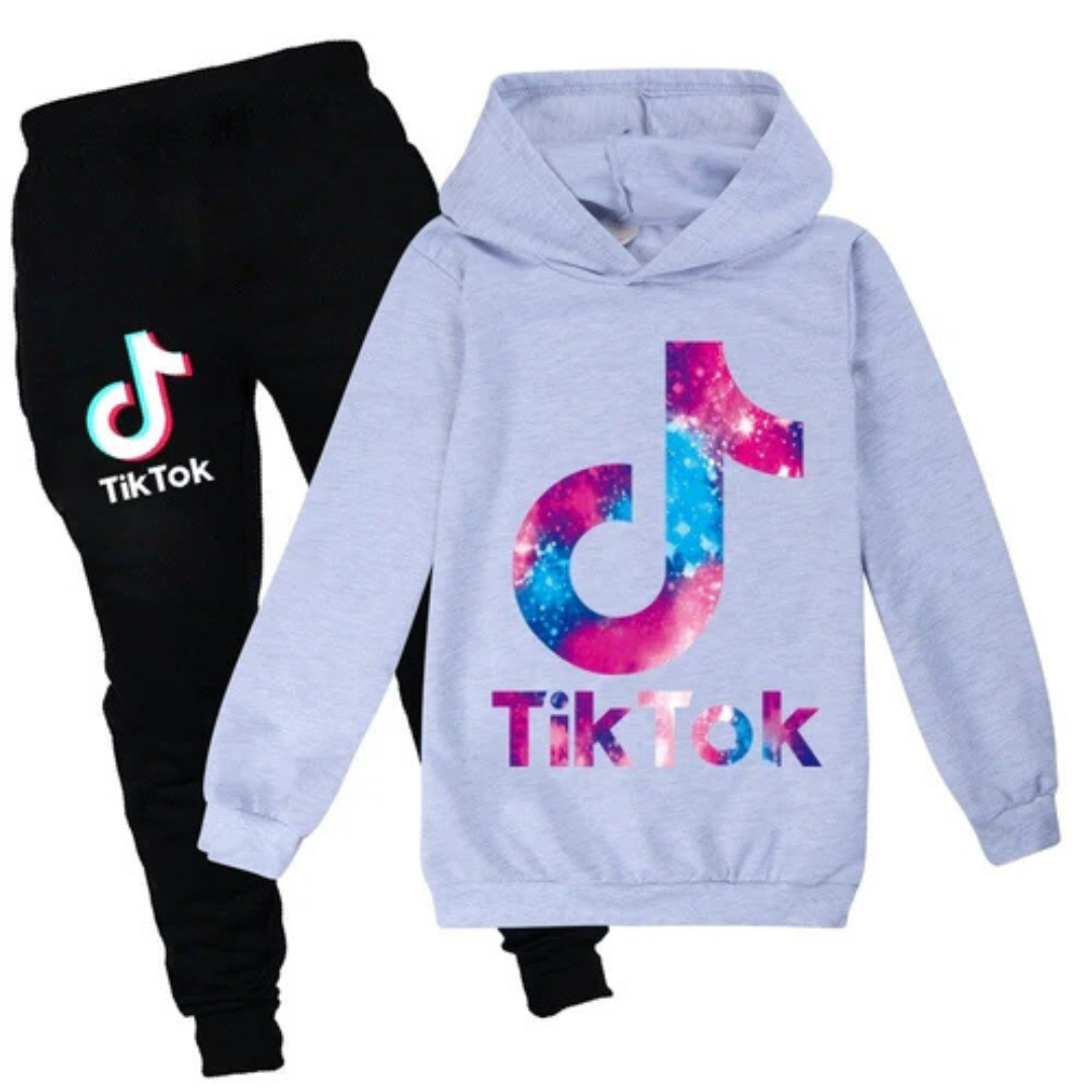 Tiktok Børne Joggingsæt | For altid en tiktoker | Unisex-zarada.dk
