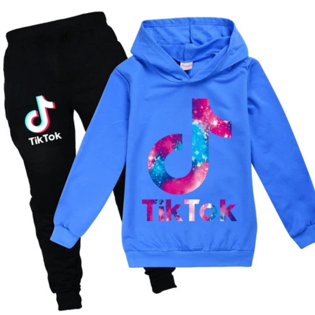 Tiktok Børne Joggingsæt | For altid en tiktoker | Unisex-zarada.dk