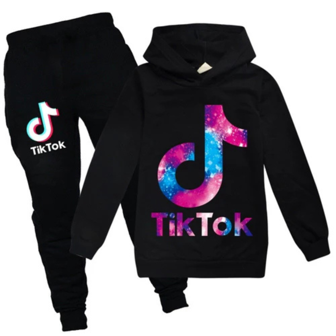 Tiktok Børne Joggingsæt | For altid en tiktoker | Unisex-zarada.dk