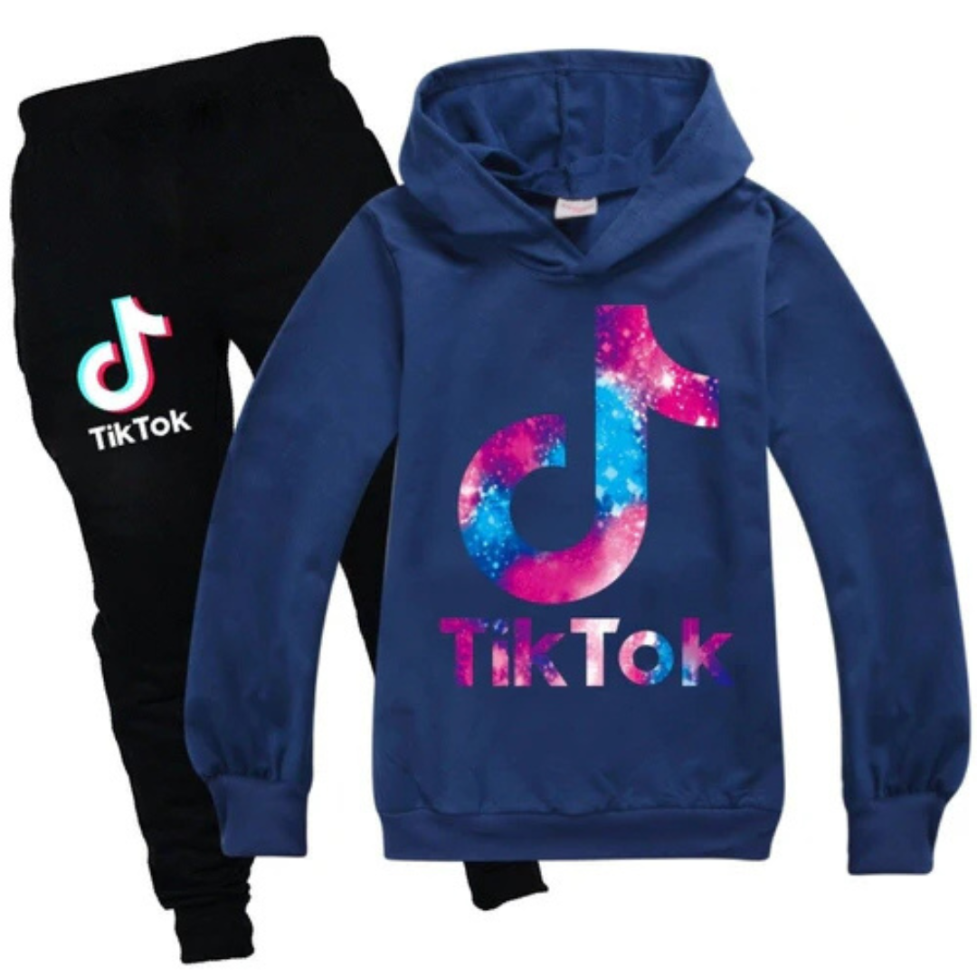 Tiktok Børne Joggingsæt | For altid en tiktoker | Unisex-zarada.dk