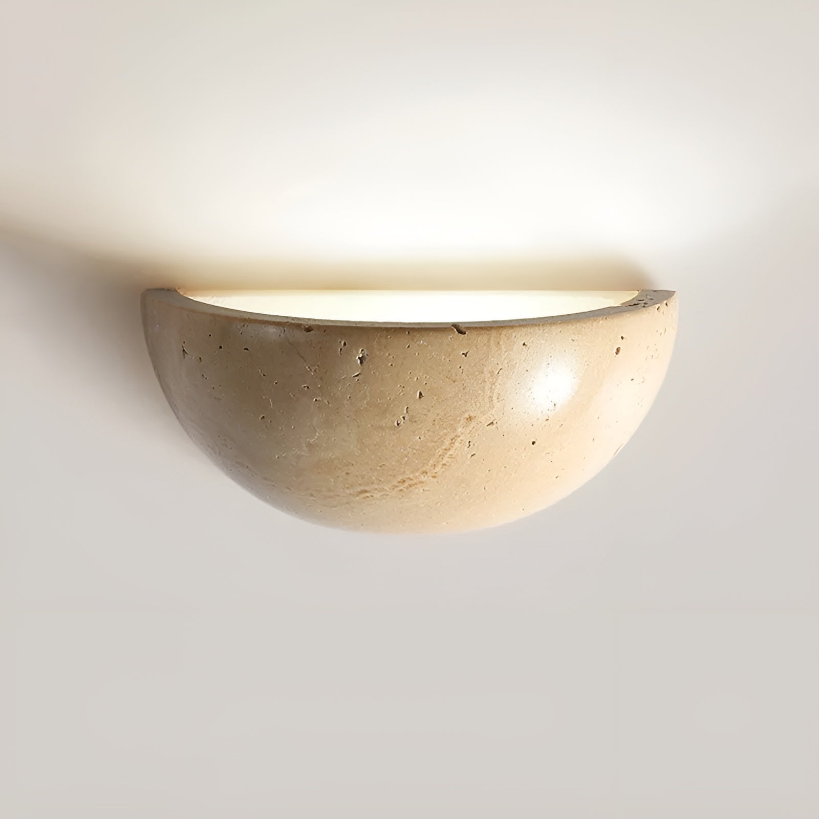 Væglampe Halvcirkelformet Wabi-Sabi Stil