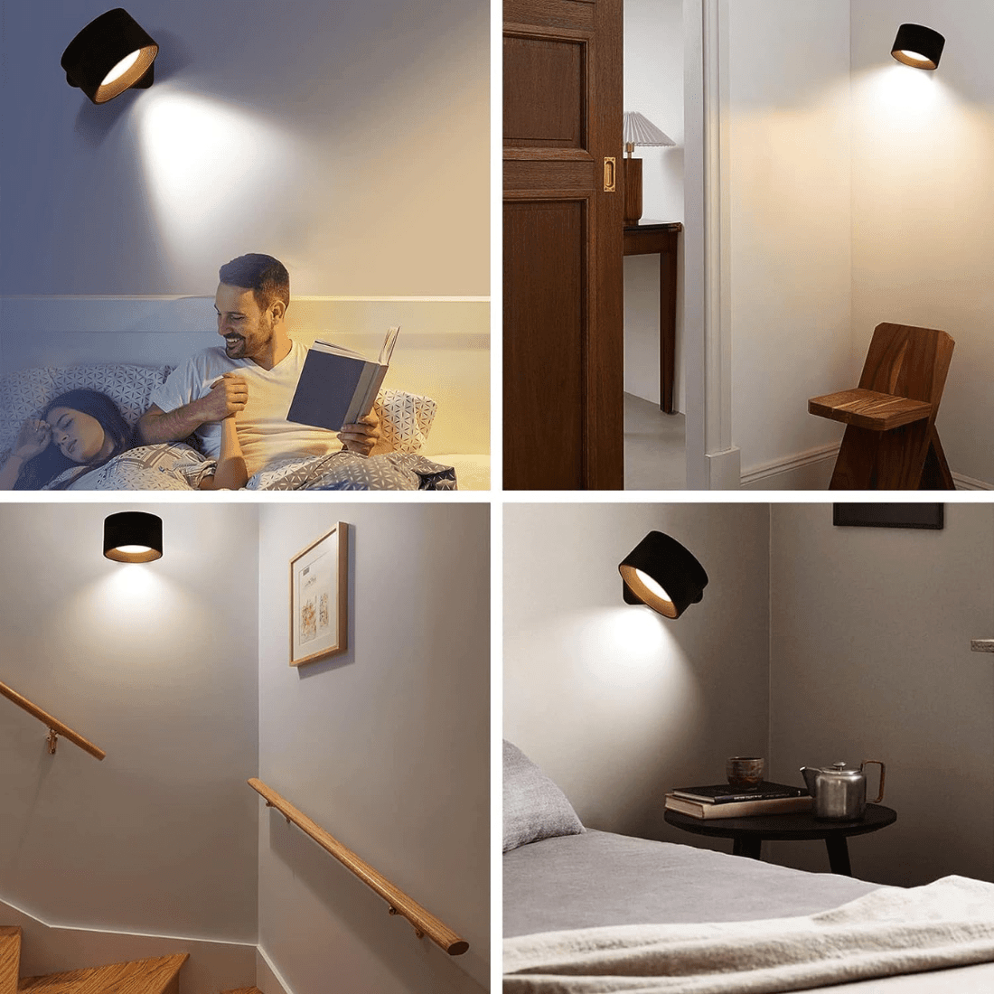 Væglampe Trådløs Justerbar 360° Moderne Design