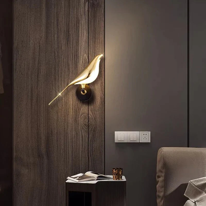 Væglampe i Guld Designet til Elegance