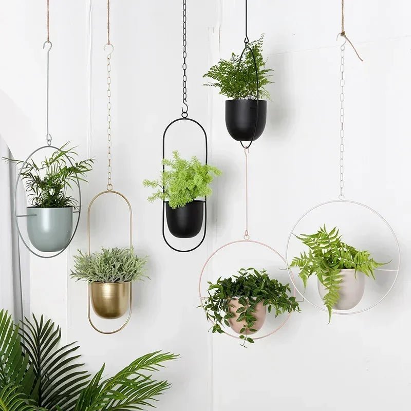 Vægplanteophæng Justerbar Kæde Minimalistisk Design