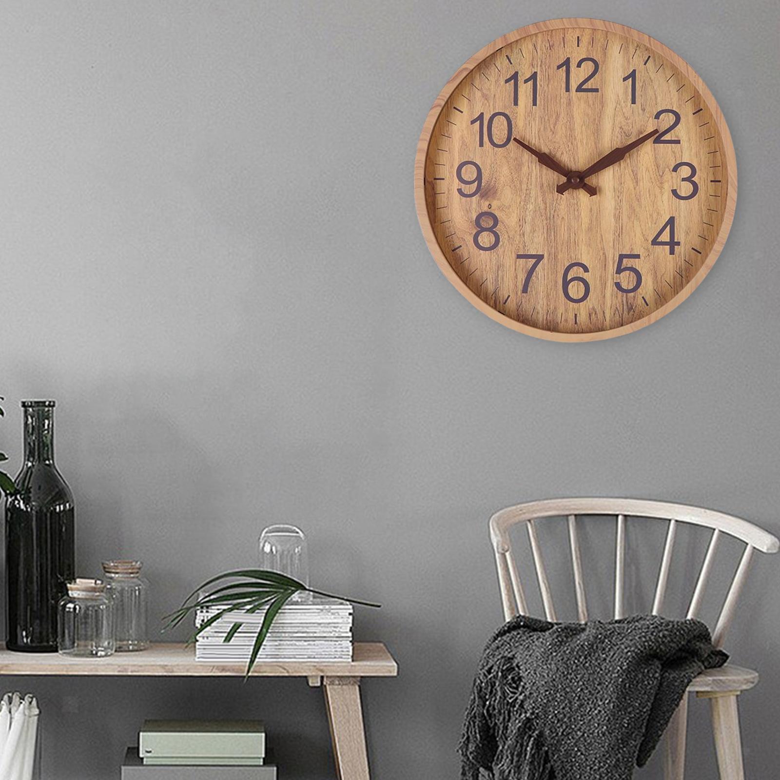 Vægur i Træ med Unikt Design til Hjemmet
