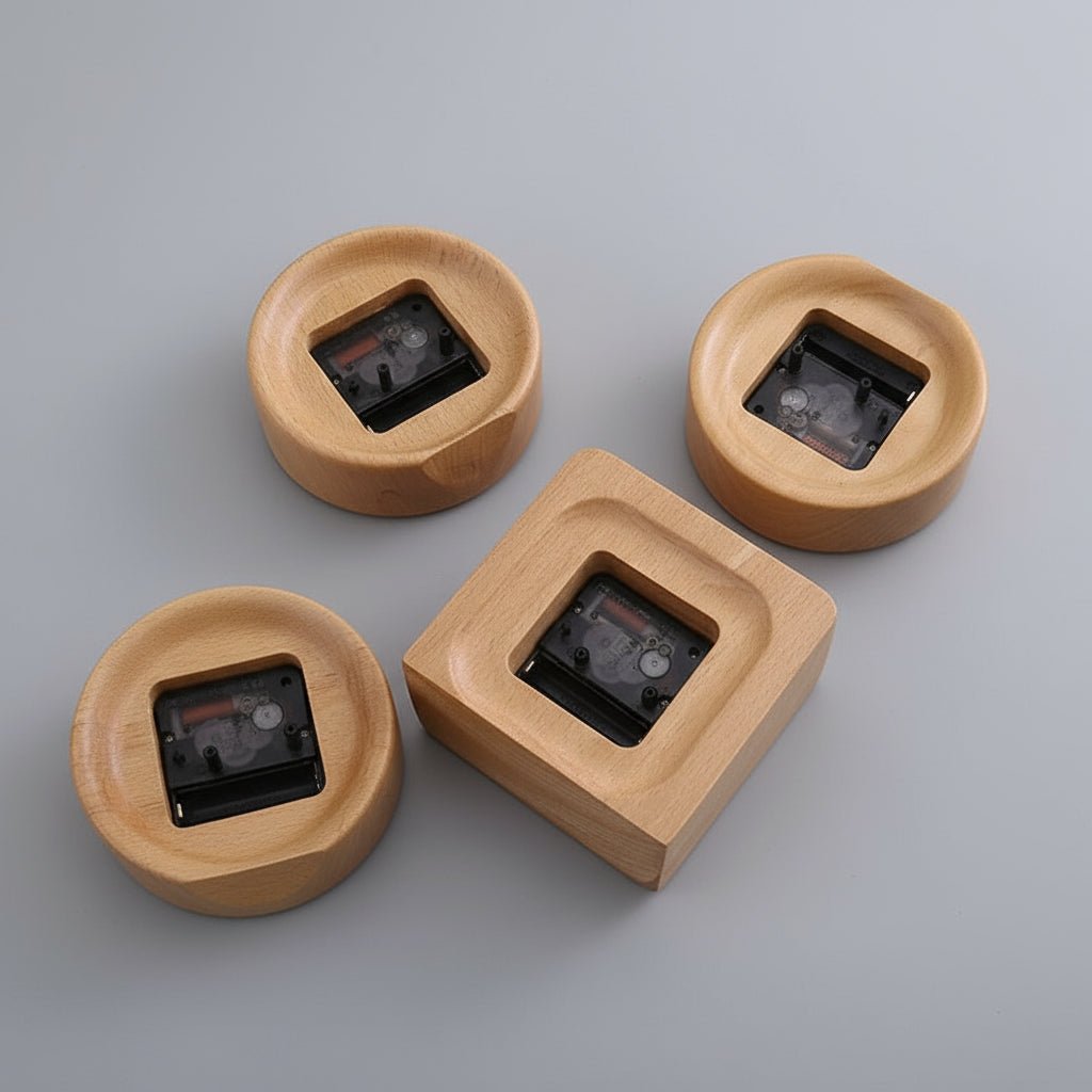 Vækkeur i Bøgetræ Minimalistisk Design