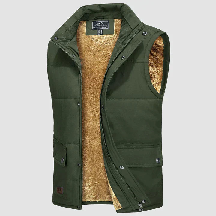 Mark Herre Gilet – Ærmeløs Bodywarmer med Praktiske Lommer & Daglig Komfort