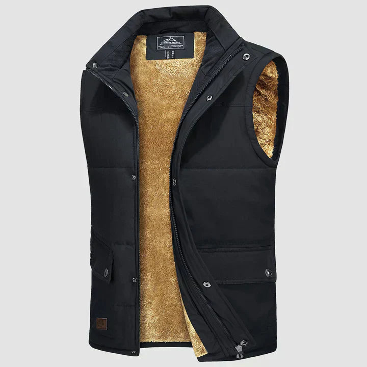 Mark Herre Gilet – Ærmeløs Bodywarmer med Praktiske Lommer & Daglig Komfort