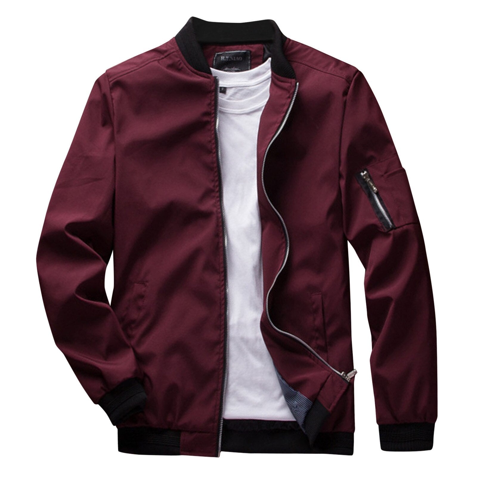 Emmanuel Blouson Bomber Herre – Minimalistisk, Let & Elegant til Forår og Efterår