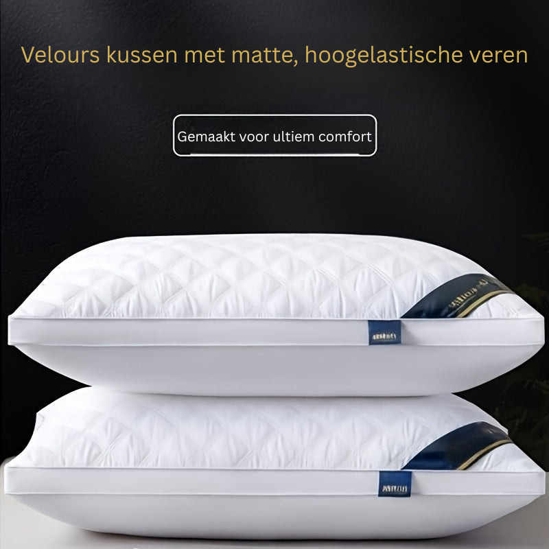Sovekomfort Sæt - 2 Hypoallergeniske 3D Puder til Kvalitetssøvn som på Hotel