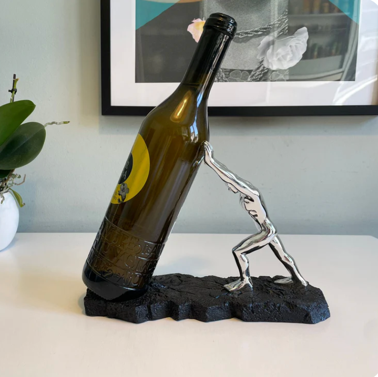 Vinflaskeholder i Metal Kreativ Design til Hjemmet