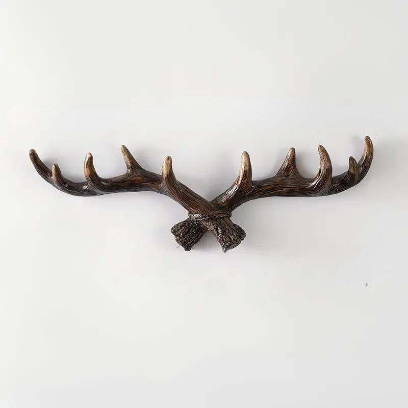 Vintage Antler Coat Rack Retro Design for Home Entryway