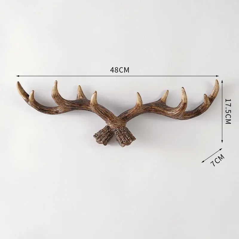 Vintage Antler Coat Rack Retro Design for Home Entryway