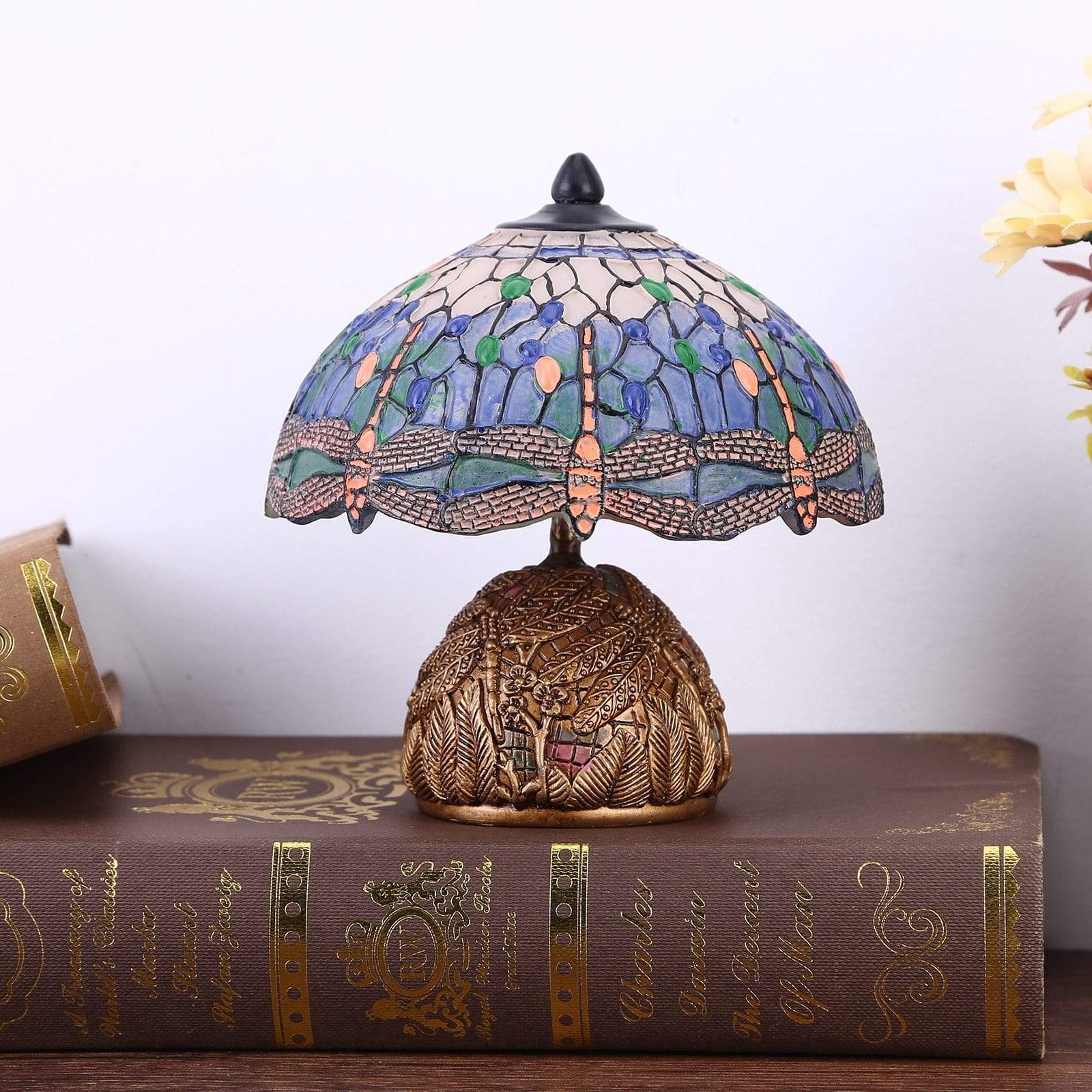 Vintage Lampe med Blomsterdesign