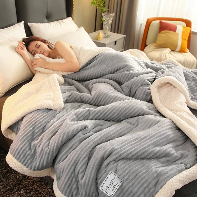 Vinter Fleece Tæppe til Komfort og Hygge