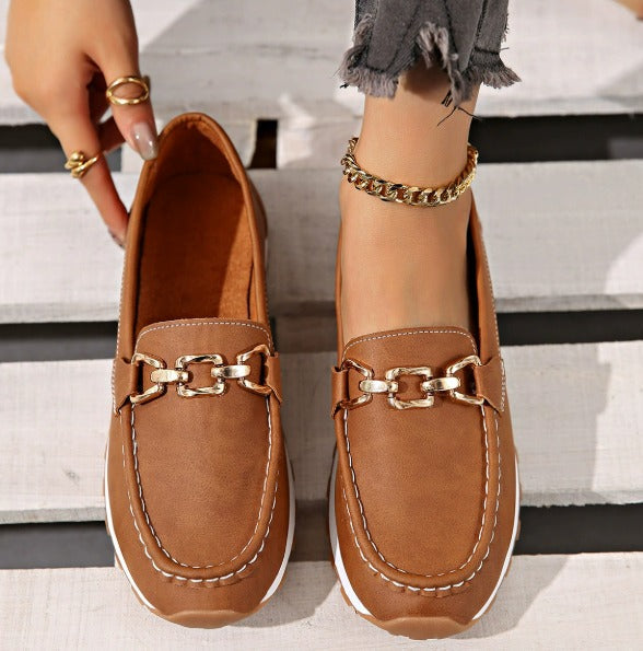 Ella - Flade Spænde Loafers