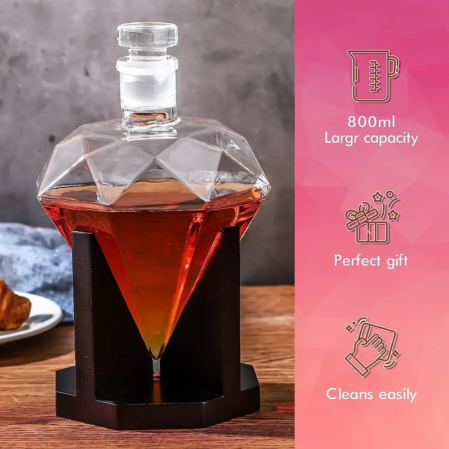 Whisky Karaffel Diamant Design