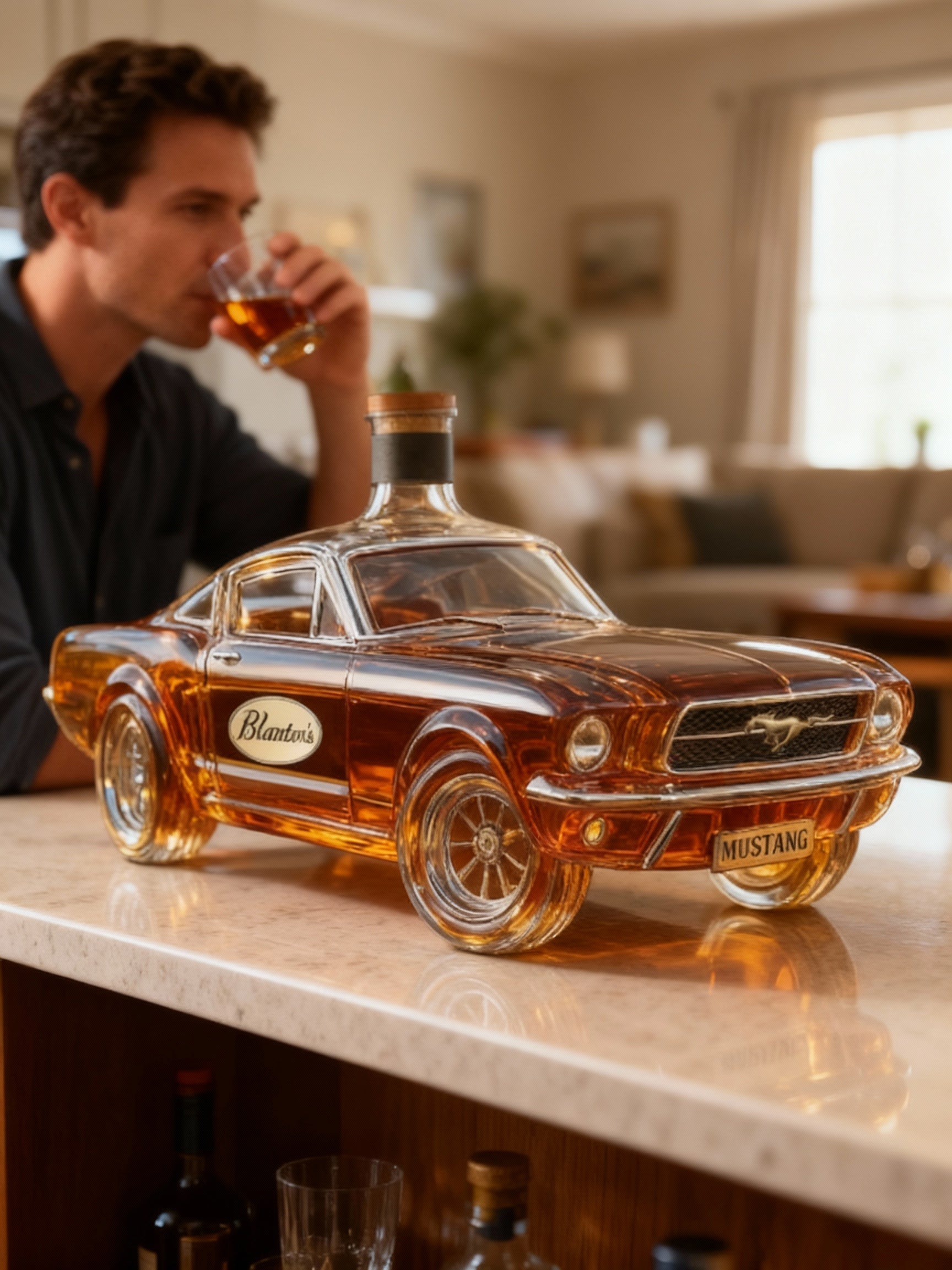 Whisky Karaffel Mustang Bilformet