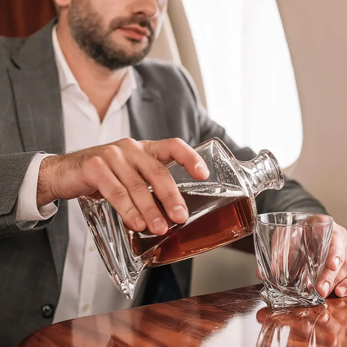 Whisky Karaffel og Glas Sæt