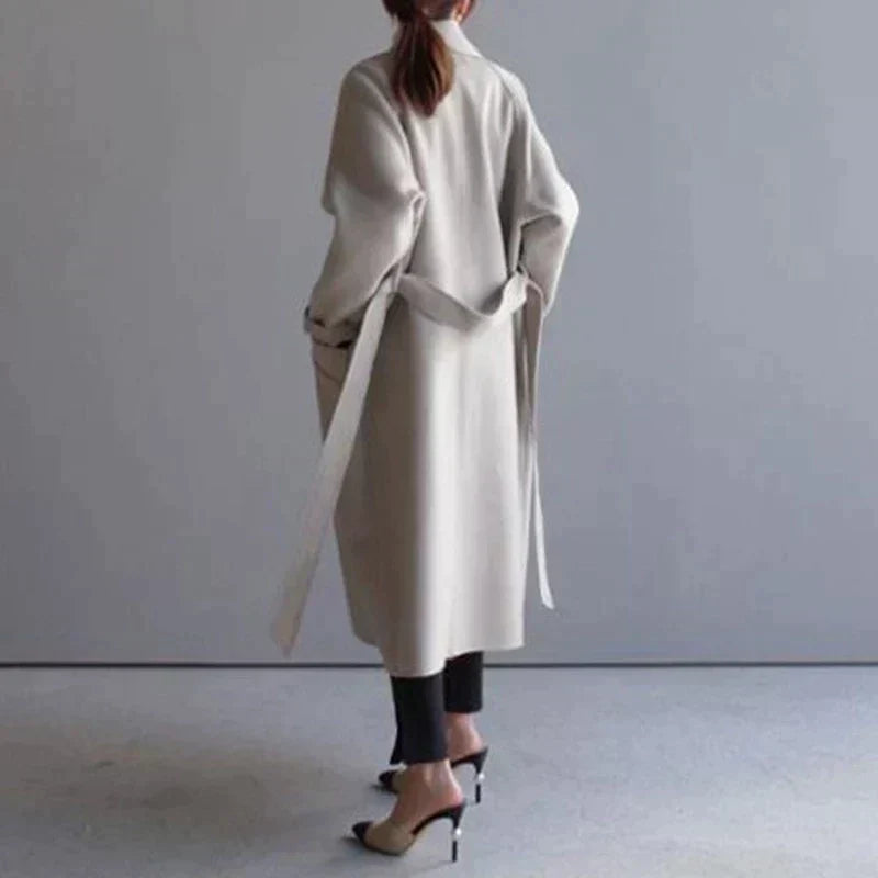 Isabelle Kvinders Lange Uldfrakke – Elegant & Komfortabel Tidless Vinterfrakke