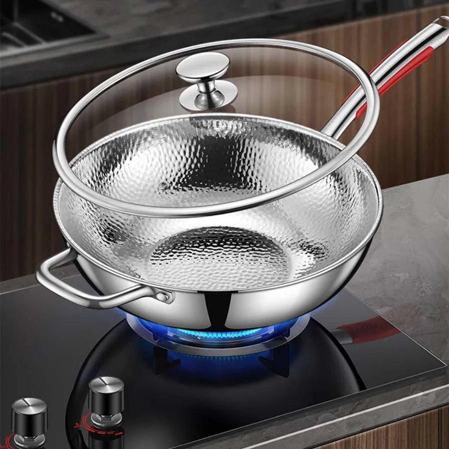 Wok Rundbundet til Induktionskomfur 32 cm - Perfekt til Sautering og Stegning