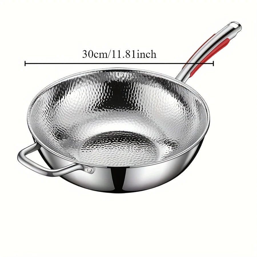 Wok Rundbundet til Induktionskomfur 32 cm - Perfekt til Sautering og Stegning