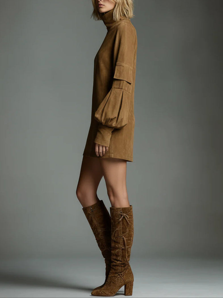 Marlowe | Vintage Suede Mini Kjole
