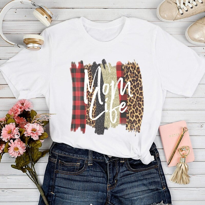 Mom Life T-shirt til kvinder