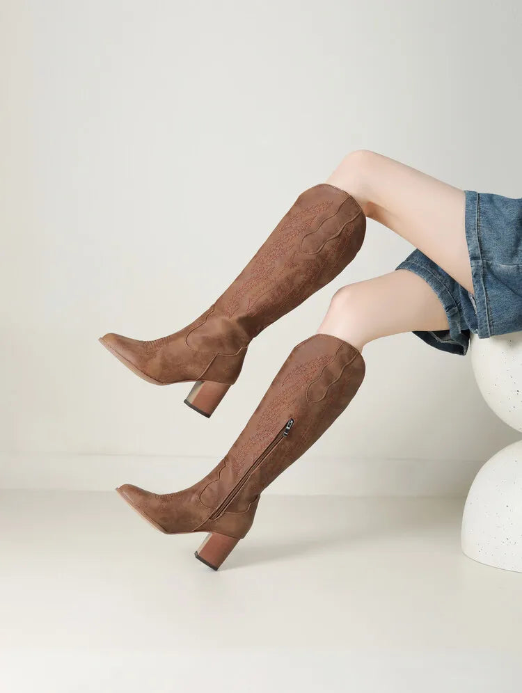 Kvinders Western Cowboy Støvler – Ultra-Komfort Design med Hverdagsstil