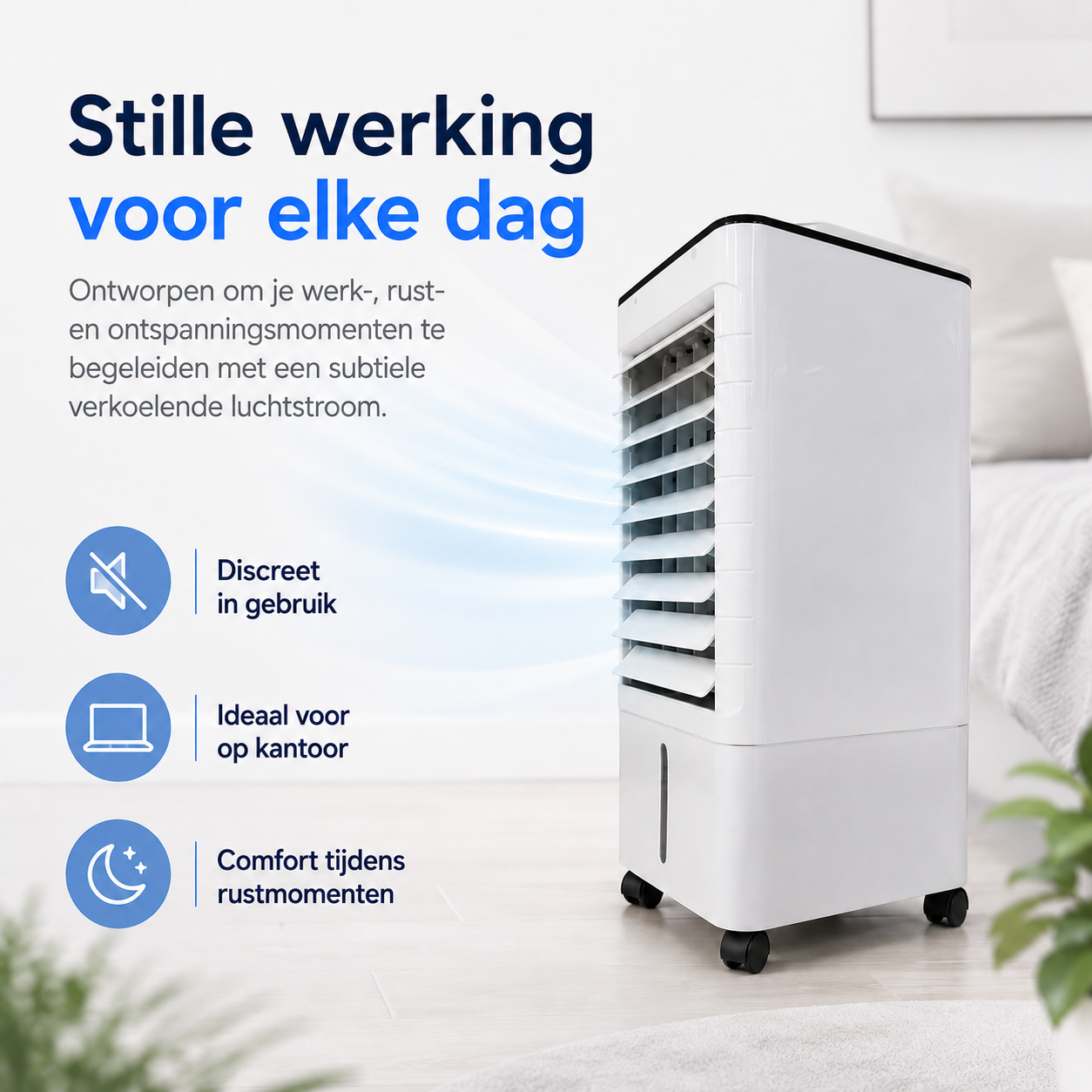 Bærbar Rammeløs Aircooler til Hjem & Kontor