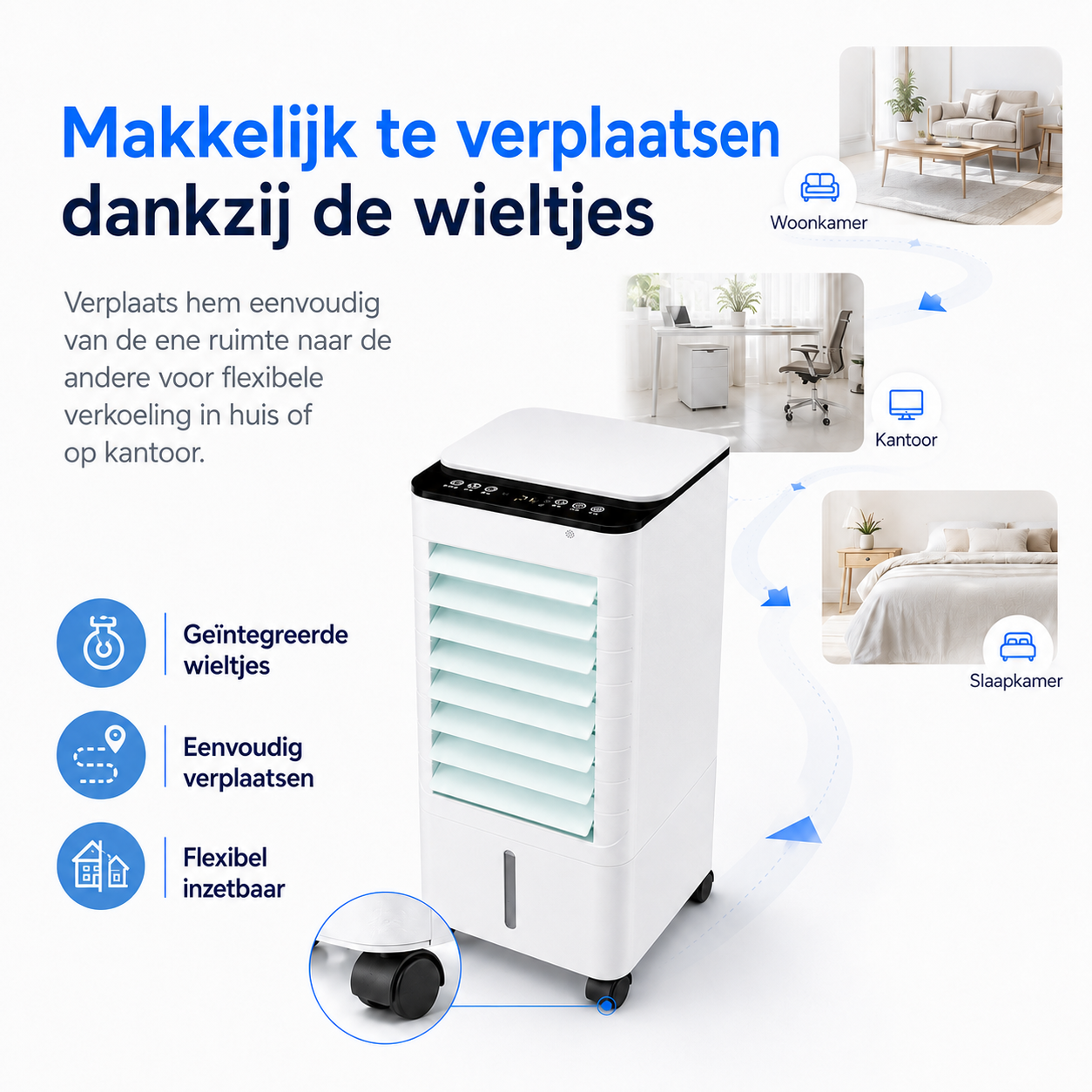 Bærbar Rammeløs Aircooler til Hjem & Kontor