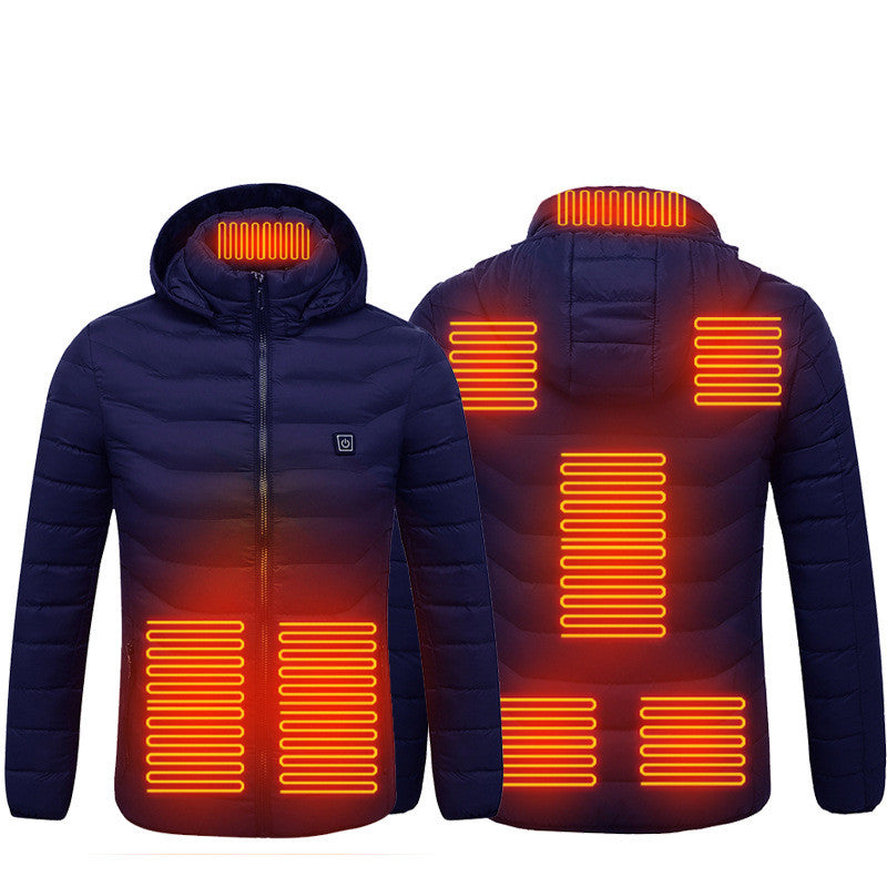 Axel Herre Vinter Varmejakke – Vandtæt Softshell med Hætte & Indbygget Varme
