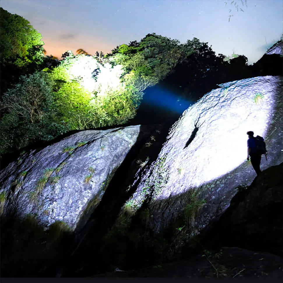 LuxeBeam LED Hovedlampe | Lys din vej med en ultra klar og holdbar lyskilde til natlige eventyr.-zarada.dk