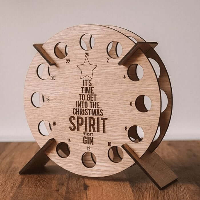 Wooden Advent Calendar 2026 – 24-Day Christmas Countdown