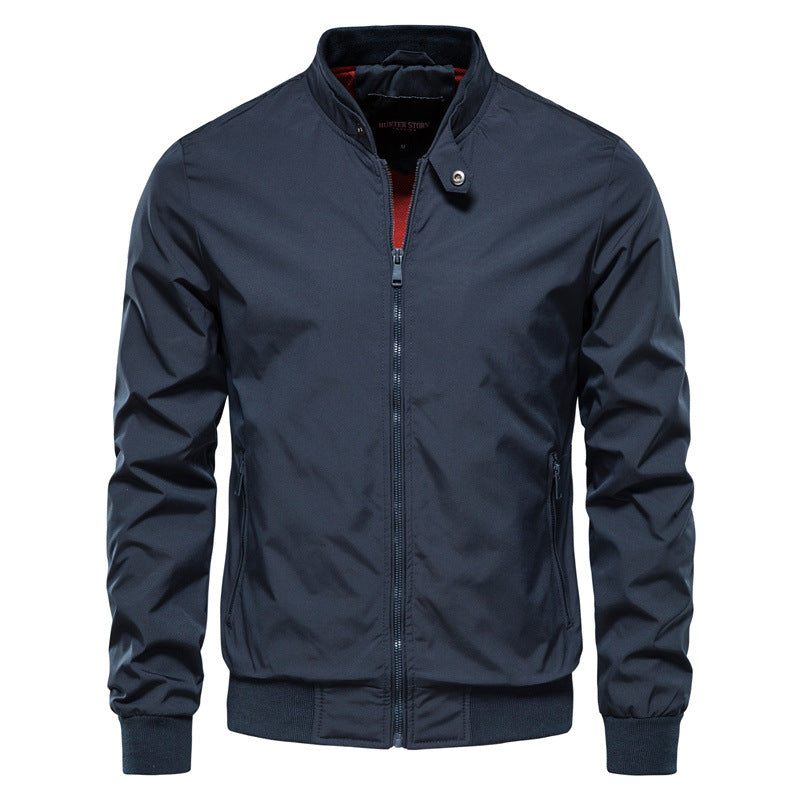 Tyron Herre Dunjakke – Slim Fit Vatteret Jakke med Høj Krave & Let Isolering
