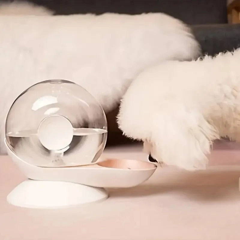AquaPoes Fontæne – Automatisk Drikkefontæne til Katte og Hunde med RVS Reservoir