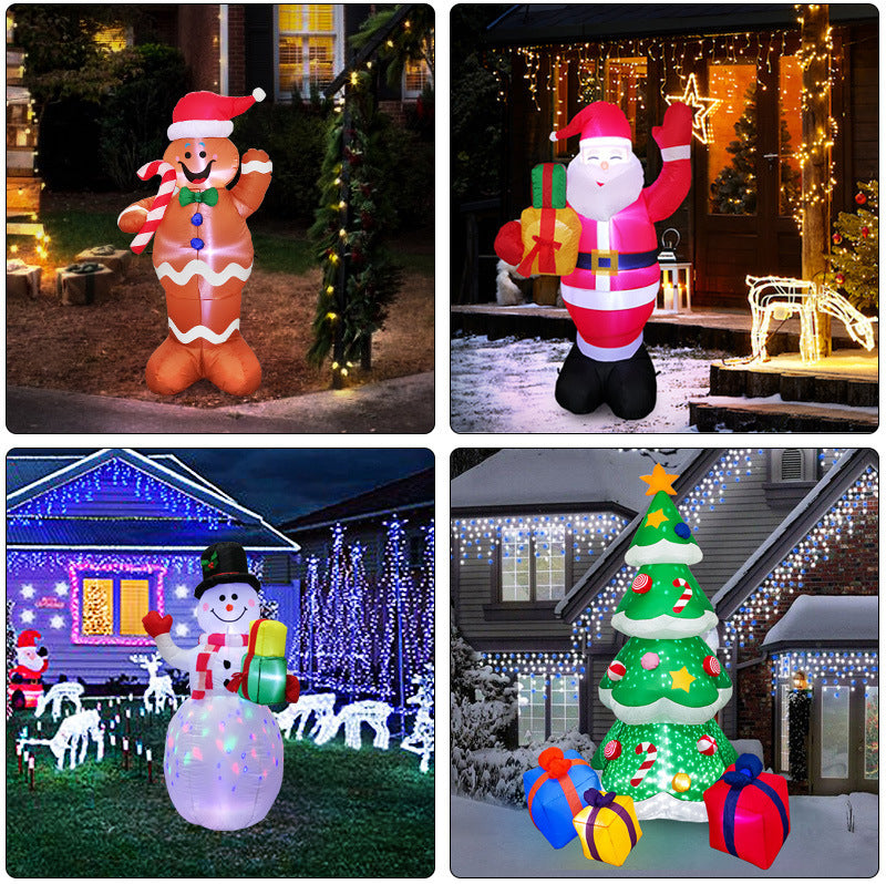 Jule Ornament Dekoration – Snemand eller Juletræ med Belysning