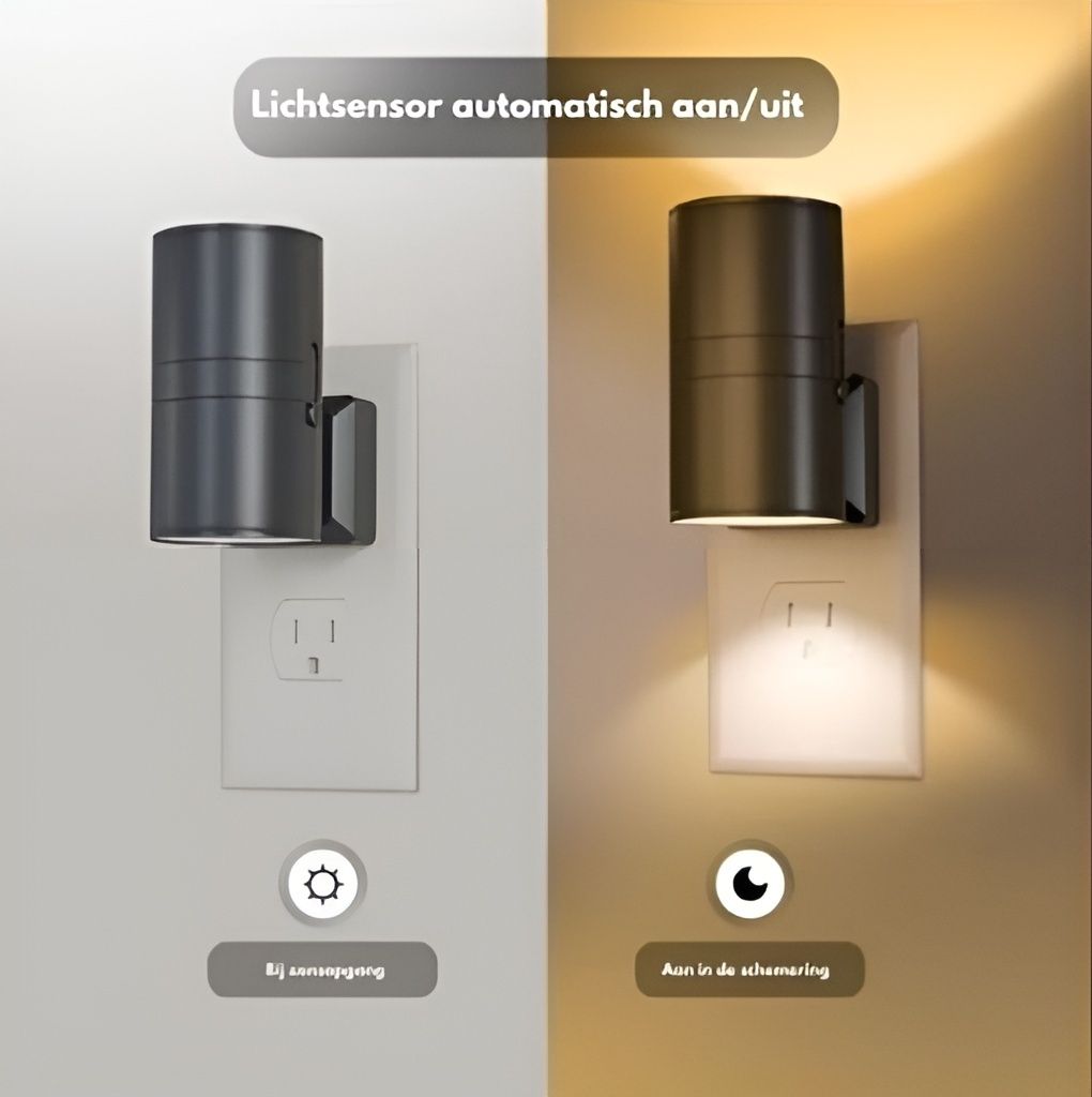 SoftGlow Væglampe | Justerbar dæmpet lys med sensor-zarada.dk