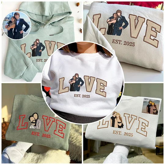LoveSweater | Jullie Liefde Borduurwerk Draagbare Mode voor Elke Dag