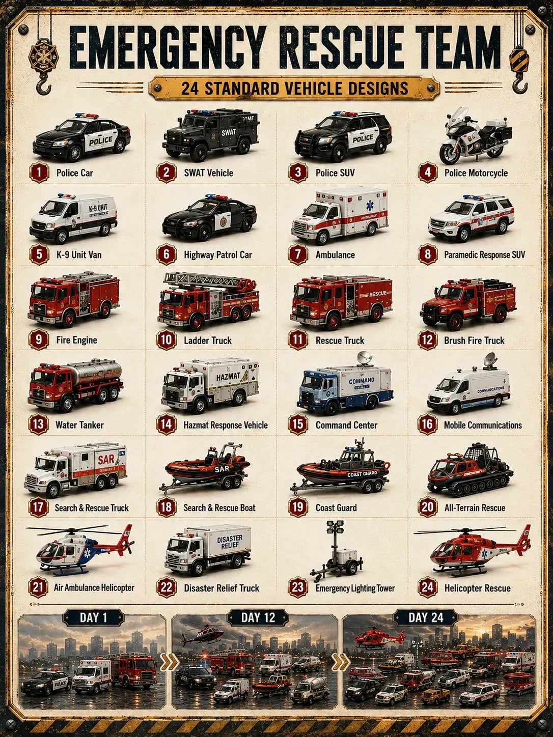 Vehicle Advent Calendar – 24 Days of Buildable Vehicles