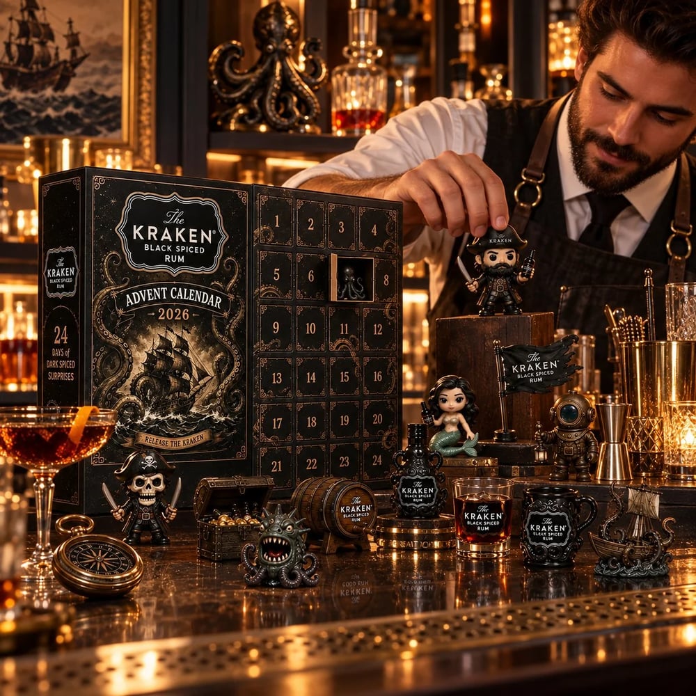 Kraken Rum Advent Calendar – 24-Day Mini Bottle Christmas Countdown